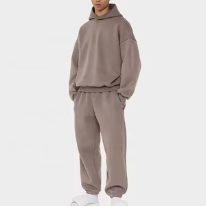 Ensemble de survêtement sportif pour homme, de haute qualité, hiver, uni, écologique, 100% coton, nouvelle arrivée, vente en gros - Product Image 2