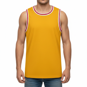 Maillots et hauts de basketball personnalisés en gros, séchage rapide et respirants, avec logo et texte imprimés sur mesure - Product Image 1