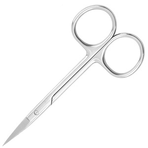 Ciseaux de manucure droits et sûrs en acier inoxydable pour la vente en gros, coupe-cuticules, ciseaux à sourcils ANAAIF - Product Image 2