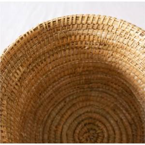 Cesta de Almacenamiento Tejida Ecológica con Tapa, Cesta de Paja Natural Enrollada para Organización del Hogar y Decoración Estética de Habitaciones - Product Image 2
