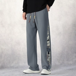 Pantalones Deportivos de Hombre, Estilo Jogger, Casuales, Holgados, Vintage, Corte Bootcut, Ligeros, para Invierno - Product Image 1