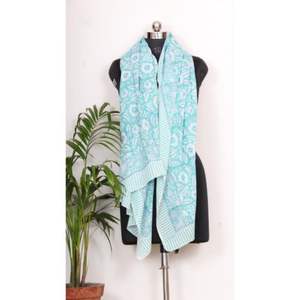 Pareo Sarong 100% coton pour femme, imprimé à la main, tissu doux et lisse, confortable, léger. - Product Image 2