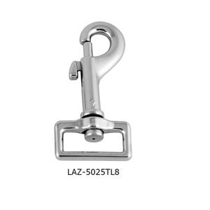 Mousqueton à déclenchement en alliage de zinc plaqué argent, robuste et durable, pour sangle de laisse de chien - Product Image 3