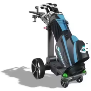 New 36-Hole Remote Control Electric Trolley Cart <b>Flat</b> Golf Trolley with Lithium <b>Battery</b> 3 Wheels - Product Image 2