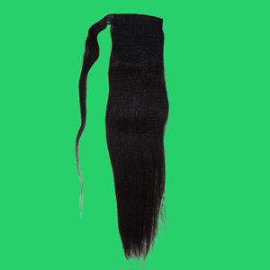 Obtenez des ensembles de queues de cheval et de mèches frontales en cheveux humains assortis, mèches lisses, coiffage polyvalent, prix direct usine aujourd'hui - Product Image 3
