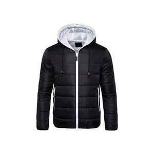 Blouson matelassé à capuche uni personnalisé unisexe, manteau thermique d'hiver, fourniture d'usine, vêtements chauds d'hiver, blouson matelassé à capuche pour homme pour l'extérieur - Product Image 3