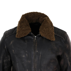 Wholesale <b>Mens</b> Leather <b>Fur</b> <b>Jacket</b> Unique Color Winter Coat Premium Warm Apparel Custom Logo OEM ODM Manufacturing - Product Image 6