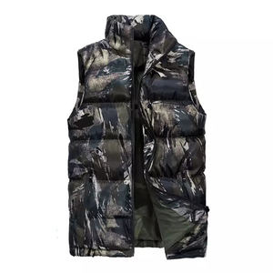 Gilet d'hiver personnalisé avec logo, nouvelle mode, pour hommes, col montant, chaud, matelassé, sans manches, pour l'extérieur - Product Image 5