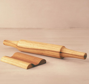 Rouleau à pâtisserie en bois au design indien moderne, petite taille, avec support en marbre, outil de pâtisserie le plus populaire pour les hôtels - Product Image 6