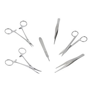 Ensemble d'instruments chirurgicaux dentaires avec outils en acier inoxydable et modèles dentaires pour la pratique, la formation et les opérations manuelles, classe I - Product Image 4