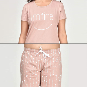 Conjuntos de Dos Piezas para Mujer, Traje de Algodón, Camisetas y Pantalones Cortos, Personalización de Marca, Camisetas y Pantalones Cortos Transpirables - Product Image 6