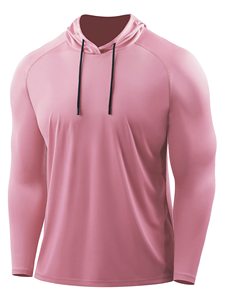 Camiseta Deportiva de Manga Larga para Hombre, con Logotipo Personalizado, Spandex Elástico, Compresión, para Escalada, Running, Gimnasio, Atletismo, Ciclismo, Capa Base con Capucha - Product Image 1