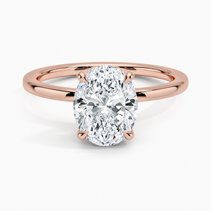 Trendy Sleek <b>Plain</b> Design Egg Shape Moissanite Diamonds Single Diamond Style Party Wear <b>Ring</b> - Product Image 5