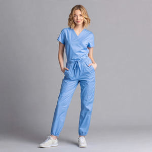 Uniformes Médicos Unisex de Spandex Elástico, Conjuntos de Uniformes de Hospital Transpirables - Product Image 5