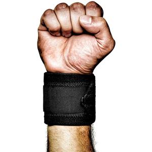 Venta al por mayor de muñequeras elásticas personalizadas unisex para gimnasio, muñequeras transpirables para levantamiento de pesas con bucle para el pulgar, suministro a granel - Product Image 5