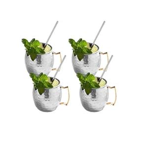 Tasses à Moscow Mule en cuivre pur, véritables tasses en cuivre véritable pour boire des Moscow Mule, tasses solides artisanales de qualité alimentaire, grande tasse - Product Image 2