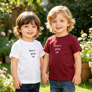 Camisetas Estampadas OEM 2026 de Algodón, Manga Corta, Estilo Casual, para Niños y Niñas, Ropa de Verano, Corte Regular, Cuello Redondo - Product Image 6