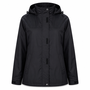 Veste de pluie imperméable à capuche pour femme, légère, entièrement zippée, coupe-vent d'extérieur, marque privée, vente en gros, fabricant direct - Product Image 4