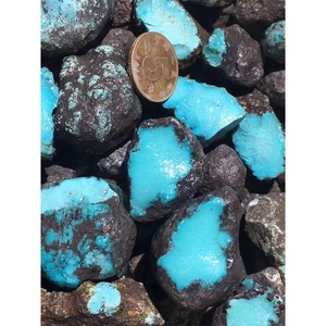 Premium Kingman Turquoise Cobweb Chất Liệu Trống Dạng Đá Quý Miễn Phí - Product Image 4