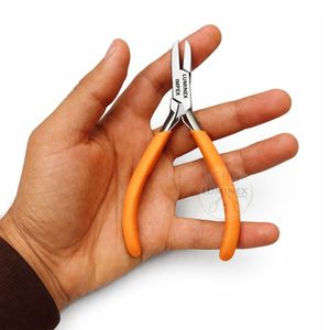 Alicates Cortadores de Alambre de Acero Inoxidable de Punta Fina de 5 Pulgadas con Mango Naranja, Herramienta de Corte de Precisión de Alta Calidad para Electrónica OEM - Product Image 1