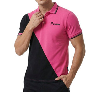 เสื้อโปโลผู้ชายระดับไฮเอนด์สั่งทำพิเศษ ดีไซน์ทันสมัย ผ้าปิเก้สีตัดต่อ ขายส่ง ระบายอากาศได้ดี แขนสั้น ทรงเข้ารูป คอเสื้อแบบมีขอบ - Product Image 3
