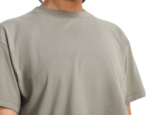 T-shirt en jersey tricoté à col rond et manches courtes pour femme, couleur unie, 100% coton, coupe décontractée, respirant, fermeture éclair bleue, été - Product Image 4