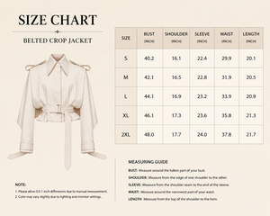 Chaqueta corta tipo trench para mujer con cinturón, hombros con epaulettes y mangas largas - Product Image 5