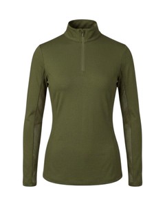 Camiseta de equitación para mujer con logotipo personalizado, capa base ecuestre, OEM, ODM, marca privada - Product Image 1