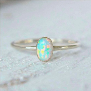 Natural Ethiopian <b>Opal</b> <b>Ring</b> 925 Sterling <b>Silver</b> Handmade <b>Ring</b> For Her/ Him - Product Image 2