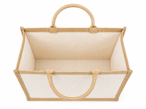 กระเป๋าหิ้วผ้าปอกระเจาเคลือบลามิเนต พร้อมหูเชือก เป็นมิตรกับสิ่งแวดล้อม ขนาดใหญ่ ใช้ซ้ำได้ สกรีนโลโก้ได้ กันน้ำ เหมาะสำหรับเดินทาง ช้อปปิ้ง ขายส่งจำนวนมาก อะมาเน่ - Product Image 5