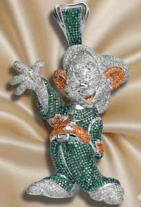 Colgante de Mickey de Dibujos Animados, Plata 925, Estilo Hip Hop, Colgante de Personaje de Dibujos Animados, Colgante Personalizado con Moissanita VVS, Joyería para Raperos - Product Image 4