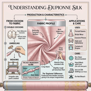 Light <b>pink</b> Dupionne silk fabric with a rich textured appearance ideal for dresses sarees scarves apparel accessories - Product Image 6
