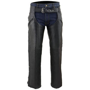 Pantalones de Cuero para Motociclistas Samroz Sports para Hombre - Diseño Personalizable con Logotipo, para Todas las Estaciones, Color Negro, Bolsillos con Cierre, Forro Térmico - Product Image 1