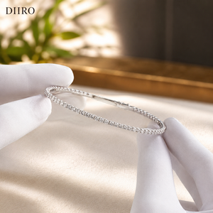 925 sterling <b>Silver</b> Moissanite Tennis <b>Bracelet</b> Round Brilliant Cut Diamond Channel Setting Women's Classic <b>Bracelet</b> - Product Image 6