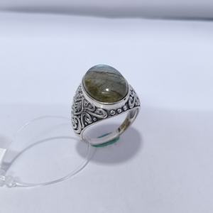 Anillo de Plata de Ley 925, Diseño Vintage Retro, Corte Ovalado, Anillo de Turquesa, Joyería Fina para Mujer, Aniversario de Bodas, Anillo Victoriano - Product Image 2