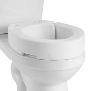 300 Lbs Load Capacity <b>Raised</b> <b>Toilet</b> <b>Seat</b> 3.5-Inch Lift Height Enlarged Opening Seniors Elderly Bathroom Safety Equipment - Product Image 1