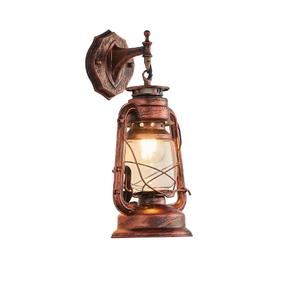 Lanterne murale extérieure en bronze massif, très vendue, avec abat-jour en verre transparent, lanterne décorative - Product Image 4