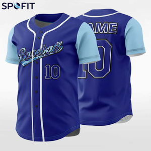 Camiseta Deportiva Personalizada de Poliéster para Béisbol, Manga Corta, Uniforme de Equipo, Impresa, Transpirable, para Adultos - Product Image 5