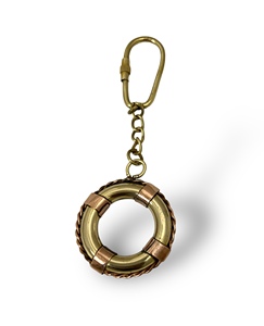 Porte-clés en métal Life Tube, anneau porte-clés tube de sauvetage nautique, support de clés marin vintage, cadeau promotionnel pour les voyages, les activités de plein air et les marins - Product Image 2