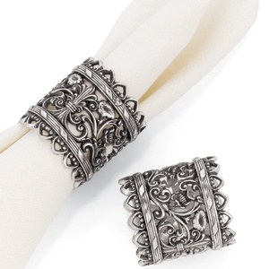 Modern Die Cut Metal Napkin <b>Ring</b> <b>Holder</b> Decorative Table Accessory for Dining Wedding Hotel Banquet Wholesale - Product Image 2