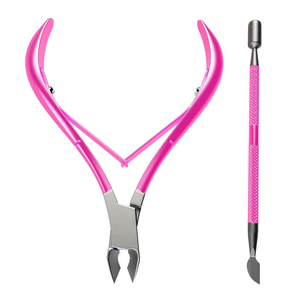 Pince à cuticules en acier inoxydable à double ressort, outil de coupe et de finition pour cuticules et peaux mortes - Product Image 4
