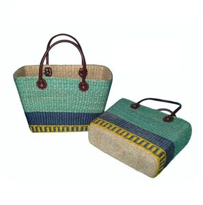 Cesta de algas marinas de Vietnam de alta calidad, artículo de decoración y almacenamiento tejido a mano Natural, embalaje a granel OEM, suministro de etiqueta privada - Product Image 3