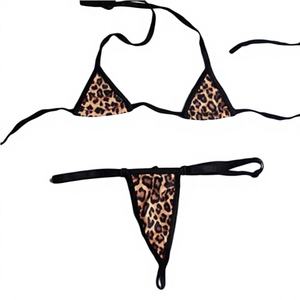 ชุดบิกินี่สองชิ้นสำหรับผู้หญิง พร้อมโลโก้ด้านหน้า ชุดว่ายน้ำแบบผูกเชือกเป็นมิตรกับสิ่งแวดล้อม ชุดชายหาดสำหรับฤดูร้อน - Product Image 1