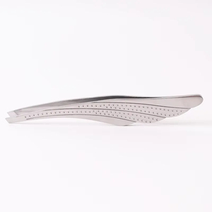 Pinzas Profesionales de Acero Inoxidable con Punta Inclinada para Cejas, Pinzas de Precisión para Depilación de Cejas, Herramienta de Maquillaje para Salón de Belleza - Product Image 3