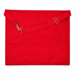Master Apron MB Square & Compasses AASR Scotish Rite Apron Professional Machine Embroidery Lace Safety Pin Premium - Product Image 4