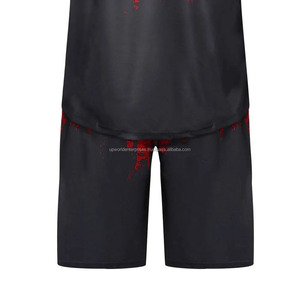 Vente en gros de vêtements de sport pour hommes avec logo personnalisé grande taille costumes été mode solide deux pièces vêtements coton t-shirt ensembles courts - Product Image 2