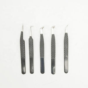 MAHFOOZ INSTRUMENTS – Nouvel ensemble de pinces à cils inclinées sur mesure en acier durable avec revêtement poudré - Product Image 2