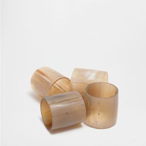 Anillo para Servilletas de Cuerno Natural Ecológico para Vajilla, Decoración del Hogar, Artículo para el Hogar, Anillo para Servilletas de Cuerno al Mejor Precio - Product Image 1