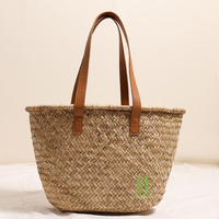 BEST SELLER Panier de rangement suspendu multifonctionnel en osier tressé à la main, écologique, de qualité alimentaire, pour le shopping, les pique-niques et l'été