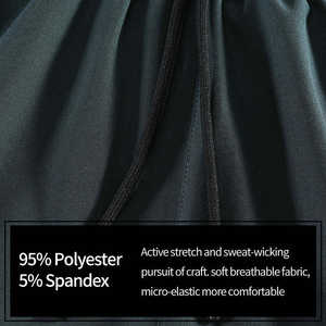 Pantalones Cortos Deportivos para Hombre, Hechos a Medida, Transpirables, de Secado Rápido, Antiarrugas, 100% Poliéster, Casuales, para Gimnasio, con Cintura Elástica - Product Image 3